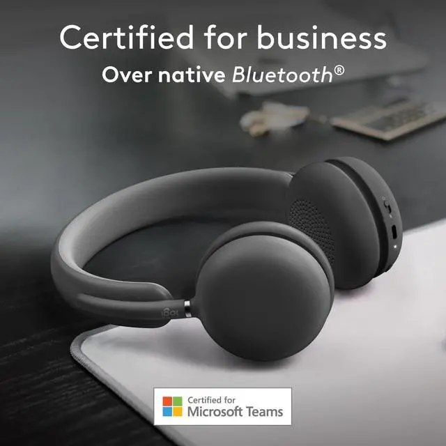 Alt view image 2 of 5 - Logitech Zone Wireless 2 Premium Noise Canceling Headset with Hybrid ANC, Certified for Microsoft Teams Over Native Bluetooth and Fast Pair, Engineered for Intel Evo laptops, Graphite
