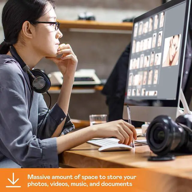 Alt view image 3 of 5 - WD 22TB My Book Desktop External Hard Drive, USB 3.0, External HDD with Password Protection and Backup Software - WDBBGB0220HBK-NESN