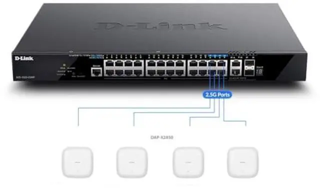 Alt view image 2 of 4 - D-Link 52-Port Gigabit Ethernet Switch Next-Gen Layer 3 Stackable Smart-Managed, 48x Ports, 2X 10GBase-T, 2X 10G SFP+ Ports (DGS-1520-52)