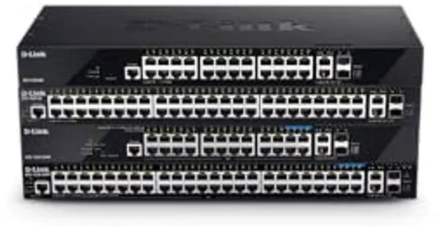 Alt view image 4 of 4 - D-Link 52-Port Gigabit Ethernet Switch Next-Gen Layer 3 Stackable Smart-Managed, 48x Ports, 2X 10GBase-T, 2X 10G SFP+ Ports (DGS-1520-52)