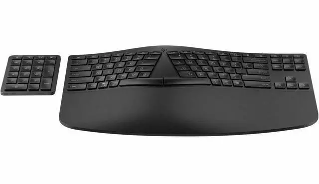 Alt view image 2 of 5 - HP 965 Keyboard - Wireless Connectivity - Bluetooth - 33 ft - USB Type A Interface - Dictation, Language Switch Hot Key(s) - Windows 10, Windows 11, Mac OS, ChromeOS - English (US) - Notebook - PC, Ma