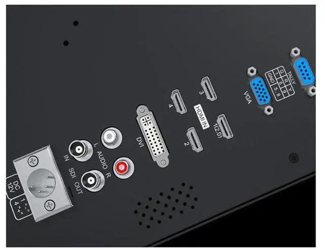 Alt view image 5 of 5 - FEELWORLD 15.6 inch 4K Broadcast Director Monitor with IPS UHD 3840x2160 4x4K HDMI Quad Split Display 3G SDI VGA DVI for Professional Live Event Post Production Director Film Camera Field 4K156-9HSD