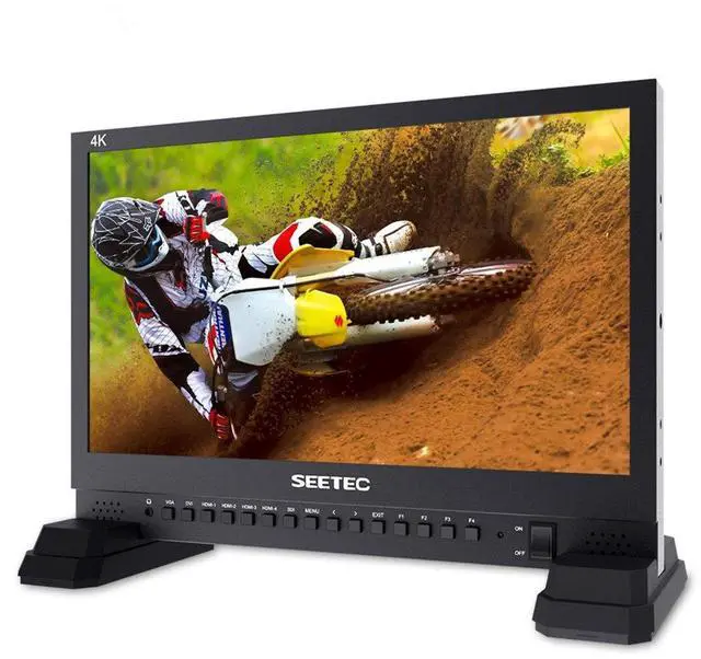 Alt view image 3 of 5 - FEELWORLD 15.6 inch 4K Broadcast Director Monitor with IPS UHD 3840x2160 4x4K HDMI Quad Split Display 3G SDI VGA DVI for Professional Live Event Post Production Director Film Camera Field 4K156-9HSD