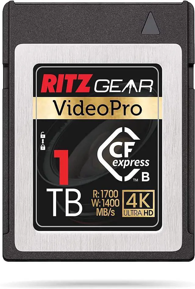 Alt view image 5 of 5 - Ritz Gear VideoPro CFExpress Type B 1TB Card (1700/1400 R/W) (Attn: Not Recommended for Nikon Cameras). + UHS-II 64GB SDXC Memory Card U3 V60 A1(Pack of 3 Units)