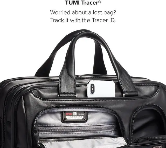 Alt view image 5 of 5 - TUMI Alpha Expandable Organizer Laptop Briefcase - 15-Inch Laptop Briefcase Organizer for Men & Women - Travel Laptop Bag - Black Leather