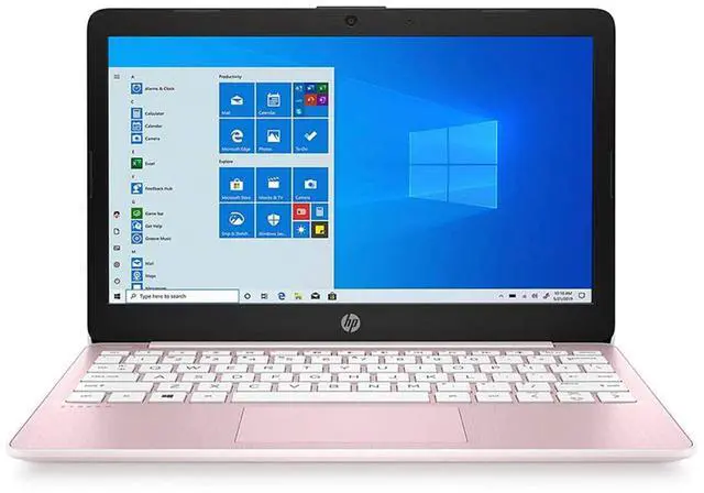 Alt view image 2 of 5 - HP 2022 Stream 11.6" HD Laptop, Intel Celeron N4000 Processor, 4GB RAM, 64GB eMMC, 1-Year Office 365, Webcam, Intel UHD Graphics, Bluetooth, Windows 10 S, Pink, 128GB SnowBell USB Card