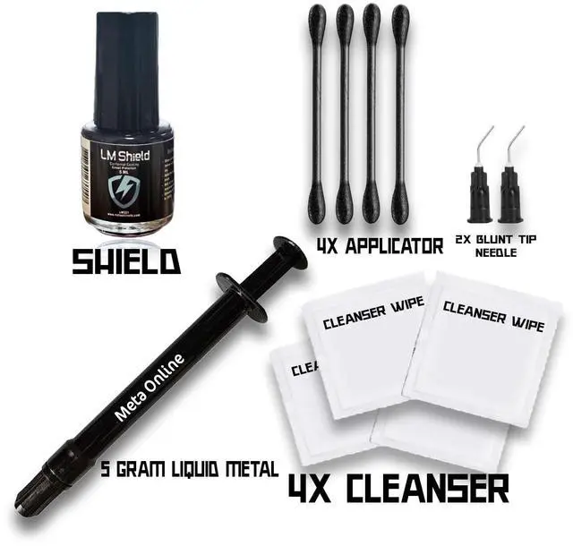 Alt view image 4 of 5 - Liquid Metal Thermal Paste(5 Gram) 130WmK + Liquid Metal Shield (5ml) Bundle - for PS5, PC, CPU, GPU, Laptop