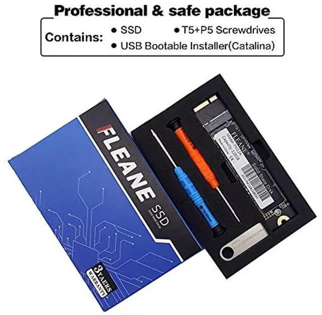 Alt view image 3 of 5 - FLEANE FM12A 256GB 3D TLC Flash SSD with Tools for Apple Laptop MacBook Air A1465 A1466 Mid2012 (256GB)