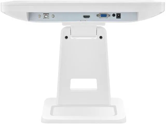 Alt view image 4 of 5 - ANGEL POS 15.6 Inch 1920 x 1080 FHD IPS Touchscreen POS Monitor with Metal Stand, 10 Points Touch HDMI VGA, Waterproof Dustproof Screen 1080P, Indusitrial, Office, Retail, Gym, Warehouse (White)