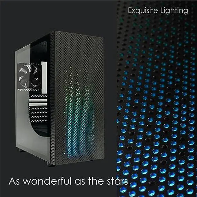 Alt view image 3 of 5 - AZZA CSAZ-340F CELESTA ATX Mid Tower Gaming Case