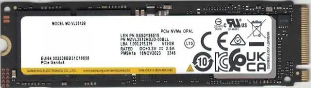 Alt view image 2 of 4 - TAC Trading OEM 512GB SSD PM9A1a PCIe Gen 4.0 x4 M.2 PCI-e NVME Internal Solid State Drive, 2280 Form Factor M Key, Compatible with PS5, Lenovo Samsung Laptop Desktop Gen4, MZ-VL2512B, up to 6900MB/s