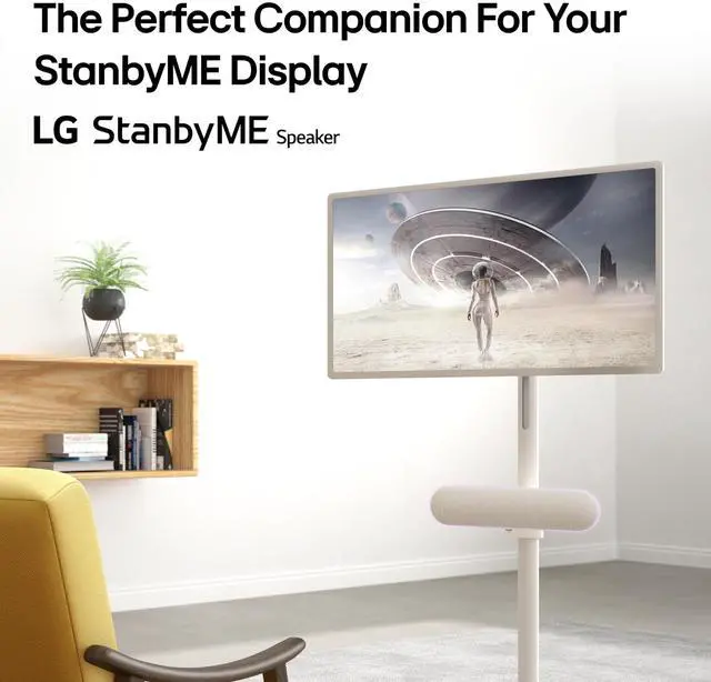 Alt view image 4 of 5 - LG 27-Inch Class StanbyMe 1080p-Portable Touch-Screen-Monitor 27ART10AKPL, Built-in Battery, Full Swivel Rotation, 60Hz Refresh Rate, Calming Beige