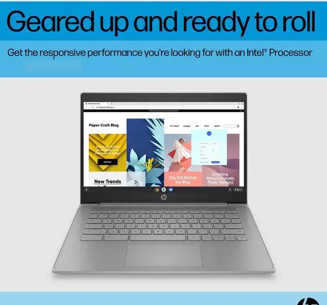 Alt view image 3 of 5 - HP Chromebook 14 Laptop (14" HD, Intel 4-Core Celeron N4120, 4GB RAM, 192GB Storage, UHD Graphics 600) for Home & Student, Light Weight & 14-Hr Battery Life, Webcam, Wi-Fi, IST HUB, Chrome OS, Grey