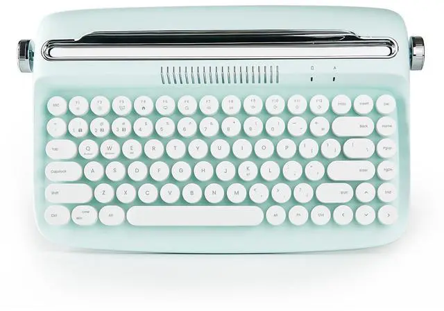 Alt view image 2 of 5 - YUNZII ACTTO B303 Wireless Keyboard(B303, Sweet Mint), Keyboard Wrist Rest (Pink