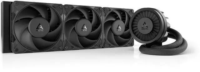 Main image of ARCTIC Liquid Freezer III Pro 360 - AIO CPU Cooler, 3 x 120 mm Water Cooling, 38 mm Radiator, PWM Pump, VRM Fan, AMD AM5/AM4, Intel LGA1851/1700 Contact Frame - Black