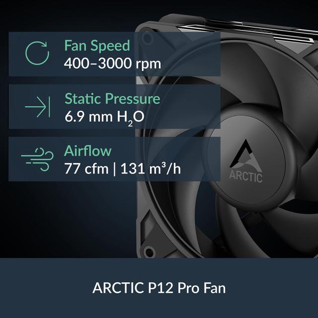 Alt view image 3 of 5 - ARCTIC Liquid Freezer III Pro 360 - AIO CPU Cooler, 3 x 120 mm Water Cooling, 38 mm Radiator, PWM Pump, VRM Fan, AMD AM5/AM4, Intel LGA1851/1700 Contact Frame - Black