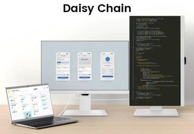 Alt view image 5 of 5 - BenQ GW2786TC Office USB hub Monitor 27" 1080p | Coding Mode | IPS | Eye-Care Tech | Adaptive Brightness | Height Adjustable | White Monitor | Noice-Cancelling Mic | Daisy Chain | USB-C