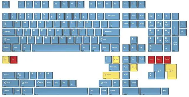 Main image of DROP + MiTo GMK Godspeed Custom Keycap Set - Doubleshot Cherry Profile - Compatible with Cherry-MX Style Stems & Layouts: 60%, 65%, 75%, TKL, 100% Mechanical Keyboards (Columbia Kit)