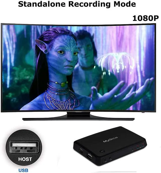 Alt view image 5 of 5 - HD Cap X-II Broadcast Live Streaming Capture Card Switch, No PC Required Standalone HD 1080P HDMI to USB Game Recorder, Audio Video Capture Device for Education, Online Course, Video Conference