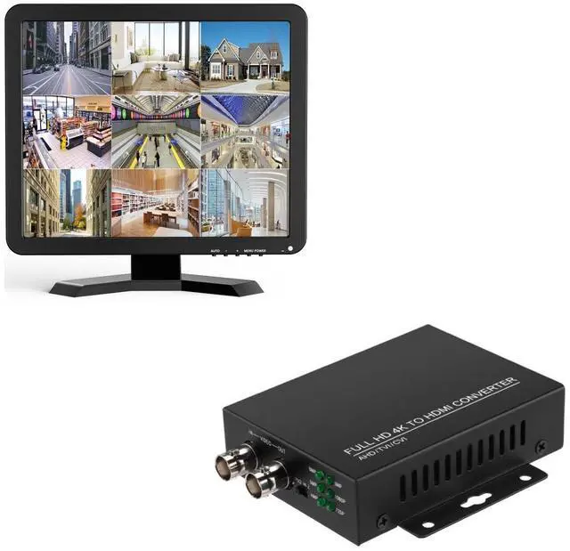 Main image of Eyoyo 17 inch LCD Monitor and TVI/CVI/AHD to HDMI Converter Adapter