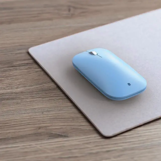 Alt view image 3 of 5 - Incase Modern Mobile Mouse - Designed by Microsoft - Lightweight, Precision Navigation, Right/Left Hand Use, Scroll Wheel, BlueTrack Technology, Wireless Bluetooth for Mac/Windows/8/10/11 (Sapphire)