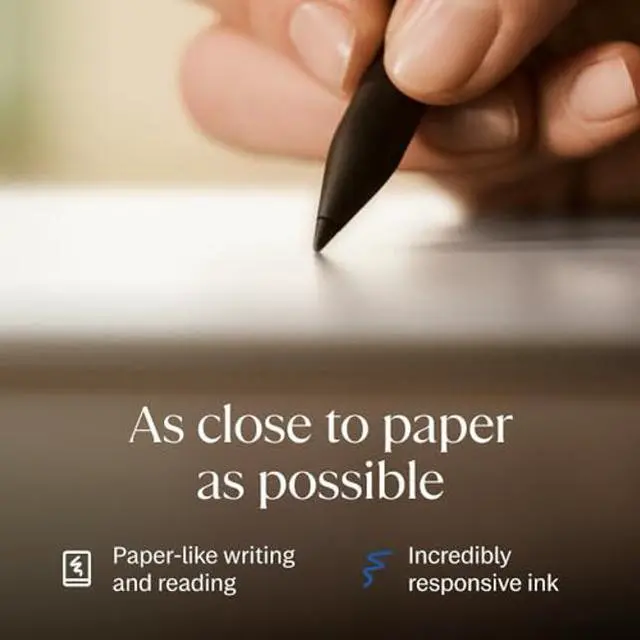 Alt view image 4 of 5 - reMarkable Paper Pro Bundle - Mosaic Weave | Includes 11.8" reMarkable Paper Tablet, Marker Plus Pen with Eraser, and a Book Folio Cover in Mosaic Weave - Basalt