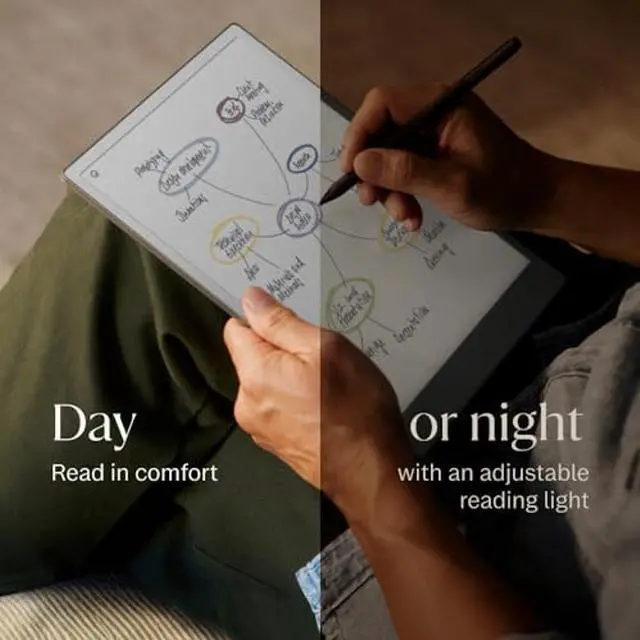 Alt view image 5 of 5 - reMarkable Paper Pro Bundle - Mosaic Weave | Includes 11.8" reMarkable Paper Tablet, Marker Plus Pen with Eraser, and a Book Folio Cover in Mosaic Weave - Basalt