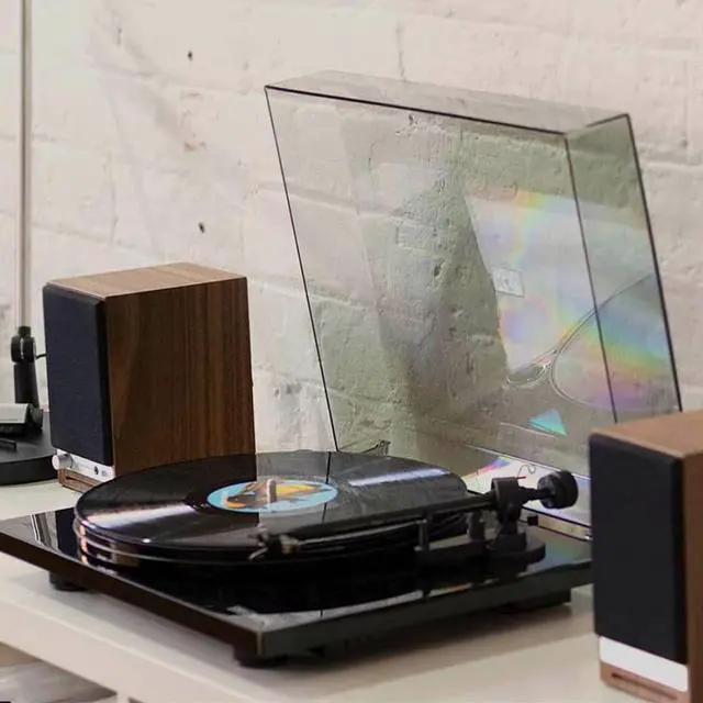 Alt view image 5 of 5 - Audioengine A2 HD Walnut Home Music System with S8 White Subwoofer and DS1 Stands