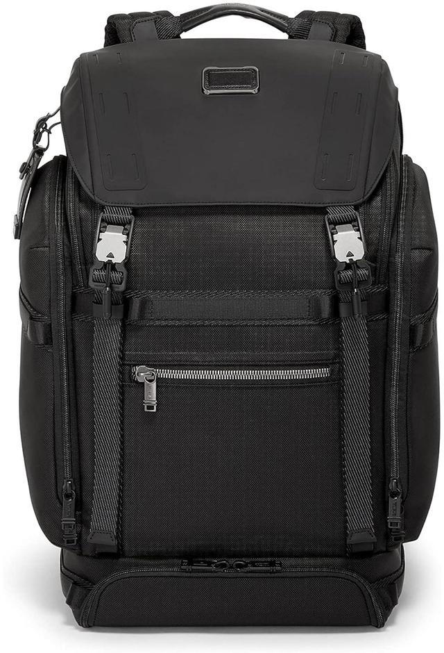 Main image of TUMI - Alpha Bravo Expedition Flap Backpack - Large Carry On Pack - Durable and Spacious Design - Fits up to 17" Laptop - Black