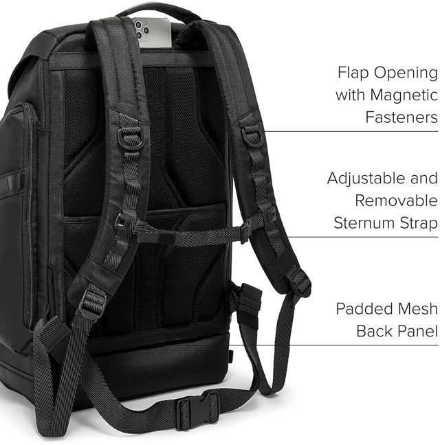 Alt view image 4 of 5 - TUMI - Alpha Bravo Expedition Flap Backpack - Large Carry On Pack - Durable and Spacious Design - Fits up to 17" Laptop - Black