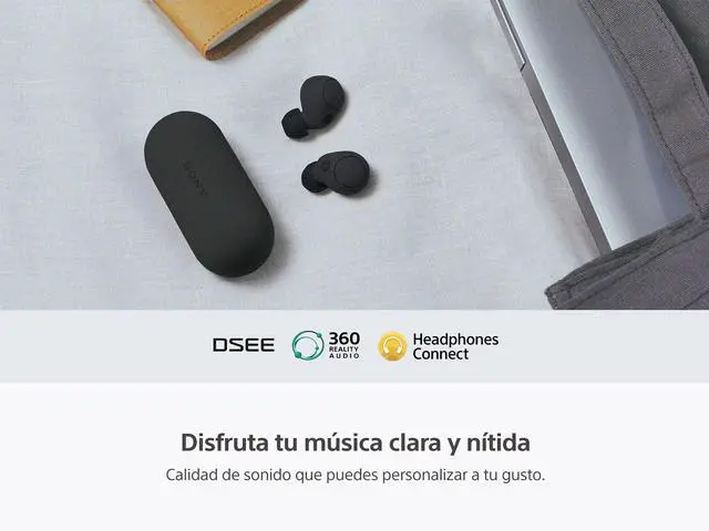 Alt view image 3 of 5 - Sony WF-C700N Wireless Noise-Canceling Earbuds - Bluetooth Hi-Fi Earphones with 35-Hour Battery, Water-Resistant Design, Touch Controls for Calls and Music - Premium Audio Experience, Black