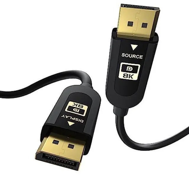 Main image of FIBBR 16K Fiber Optic DisplayPort Cable 2.1, VESA Certified Active DP Cable 66ft, 40Gbps Display Port Cord Support 16K@30Hz, 10K@30Hz, 8K@60Hz, 4K@165Hz, HDR, HDCP2.2, DSC 1.2a for Gaming Monitor PC