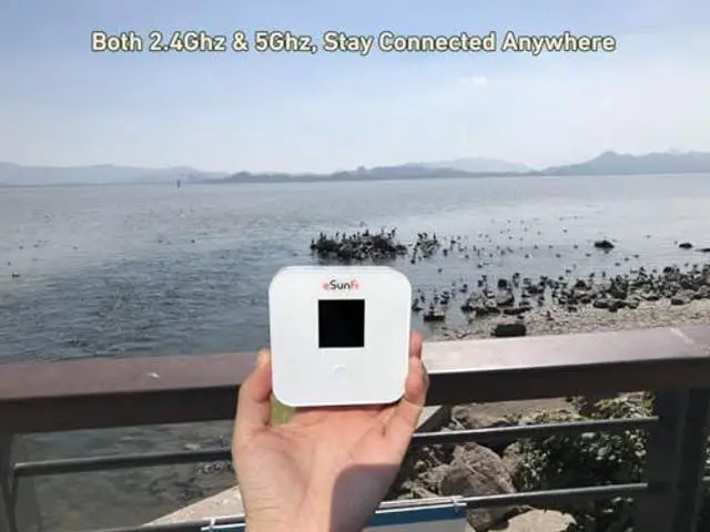 Alt view image 4 of 5 - Sunhans eSunFi SHFiEL40 4G LTE WiFi Mobile Hotspot Router, Worldwide WiFi Portable High Speed WiFi Hotspot, No SIM Card Needed,Secure Wireless Network Anywhere, Mini Size, Only 135g