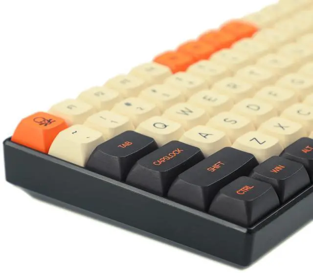 Alt view image 3 of 5 - YMDK Carbon Dye Sub ZDA PBT Keycap Similar to XDA for MX Keyboard 104 87 61 Melody 96 KBD75 ID80 GK64 68(Only Keycap) (Carbon)