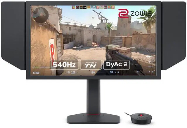 Main image of BenQ Zowie XL2586X | 24.1 | Fast TN 540Hz Gaming Monitor for Esports | Motion Clarity DyAc2 | 1080p | XL Setting to Share | Shielding Hood | New Industrial Grade Ball Bearing Height Adjustment