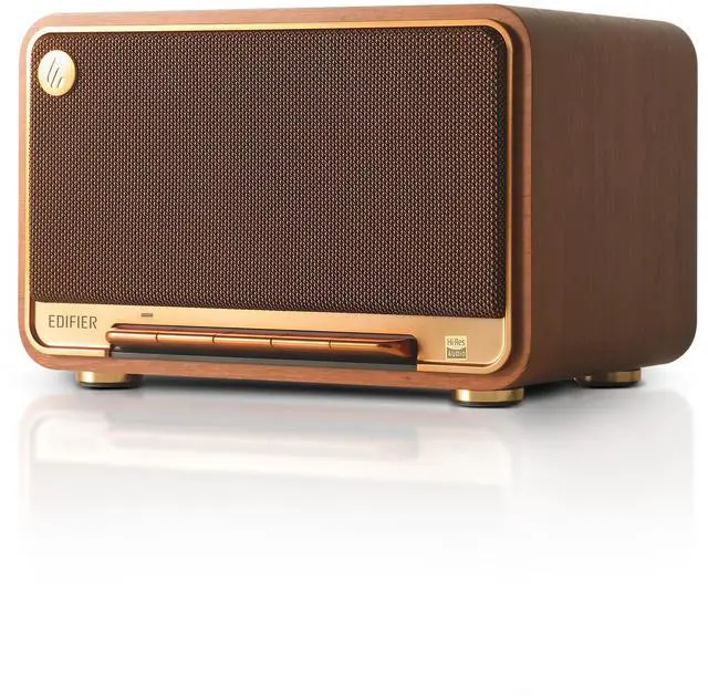 Main image of Edifier D32 Tabletop Wireless Speaker, Hi-Res Audio, LDAC, ALAC, 60W (RMS), 2.1 Acoustic Architecture, 11h Playtime, APP Control, Bluetooth 5.3, AirPlay2, USB-C and AUX Inputs, Brown