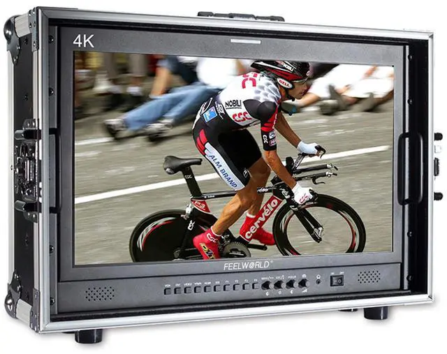 Main image of FEELWORLD 21.5" 3G-SDI/ 4K HDMI Broadcast Carry-on Director Monitor with IPS Full HD 1920x1080 for TV News Production, Broadcasting House, TV Broadcasting Truck and Other Fields.