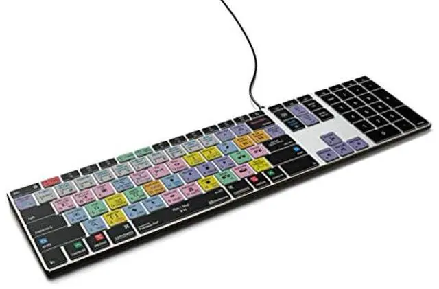 Main image of KB Covers - Adobe Premiere Pro Backlit Keyboard in Aluminum - macOS - US - Enhance Video Editing with Color-Grouped Tools - Over 150 Shortcut Keys - Boost Your Editing Speed and Accuracy