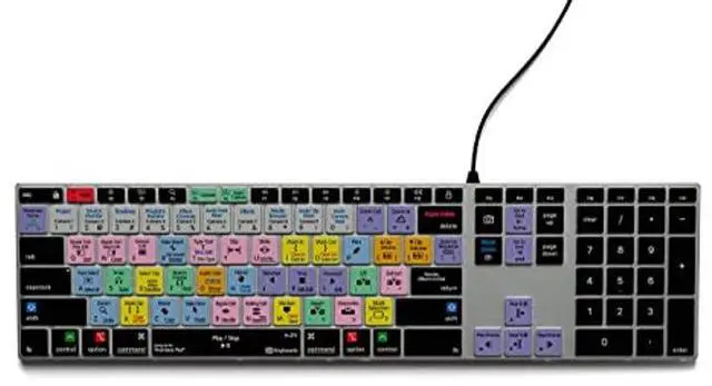 Alt view image 4 of 5 - KB Covers - Adobe Premiere Pro Backlit Keyboard in Aluminum - macOS - US - Enhance Video Editing with Color-Grouped Tools - Over 150 Shortcut Keys - Boost Your Editing Speed and Accuracy