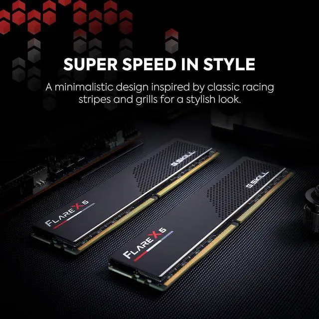 Alt view image 3 of 5 - G.SKILL Flare X5 Series (AMD Expo) DDR5 RAM 96GB (2X 48GB) 6000MT/s CL30-36-36-96 1.35V Desktop Computer Memory U-DIMM - Matte Black (F5-6000J3036F48GX2-FX5)