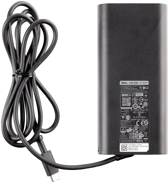 Alt view image 2 of 3 - Dell 450AHOM USB-C 130 W AC Adapter with 1meter Power Cord - United States