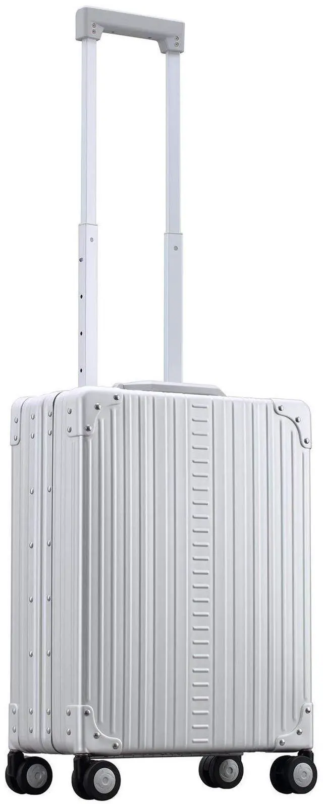 Main image of Aleon Aluminum Business Briefcase - Vertical Open Carry On 21", TSA Approved Hardshell Suitcase, Laptop Compartment, Hard Side Cabin Bag - Aluminum Frame Pilot Case for Travel & Business (Platinum)