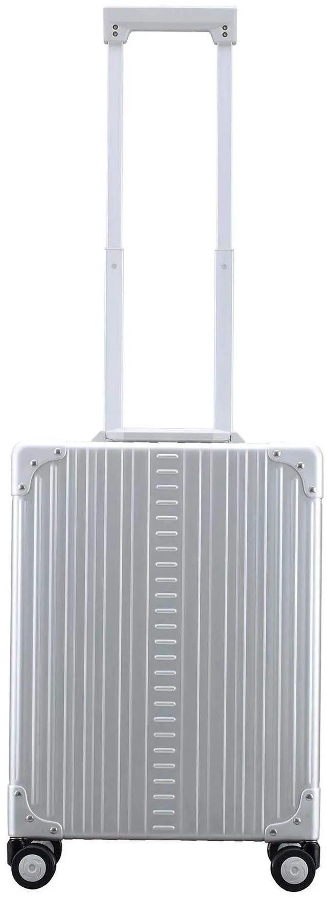 Alt view image 2 of 5 - Aleon Aluminum Business Briefcase - Vertical Open Carry On 21", TSA Approved Hardshell Suitcase, Laptop Compartment, Hard Side Cabin Bag - Aluminum Frame Pilot Case for Travel & Business (Platinum)