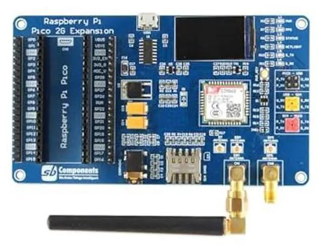 Alt view image 5 of 5 - sb components Raspberry Pi Pico 2G Expansion Quad-Band GSM/GPRS/GNSS Expansion for Raspberry Pi Pico, Adds Cellular and GPS Support to The Pico