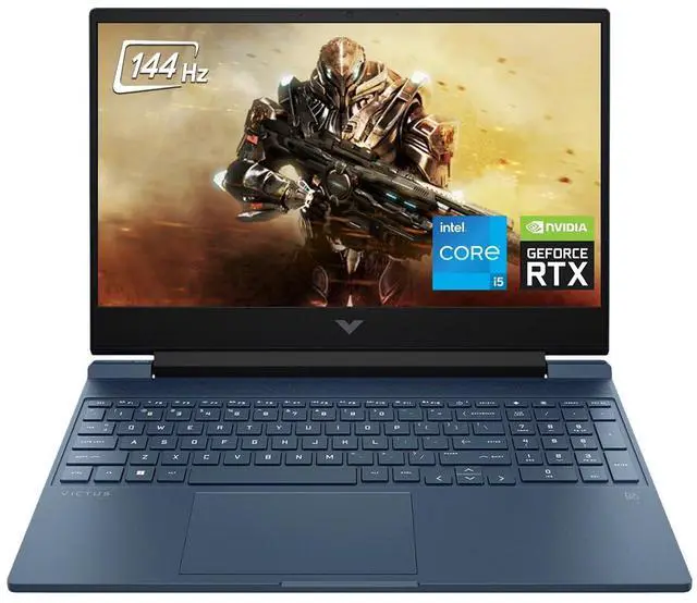 Main image of HP - Victus 15.6" Full HD 144Hz Gaming Laptop - Intel 12th Gen Core i5-12450H - 16GB Memory - NVIDIA GeForce RTX 3050-1TB SSD - Backlit Keyboard - Windows 11 - Performance Blue