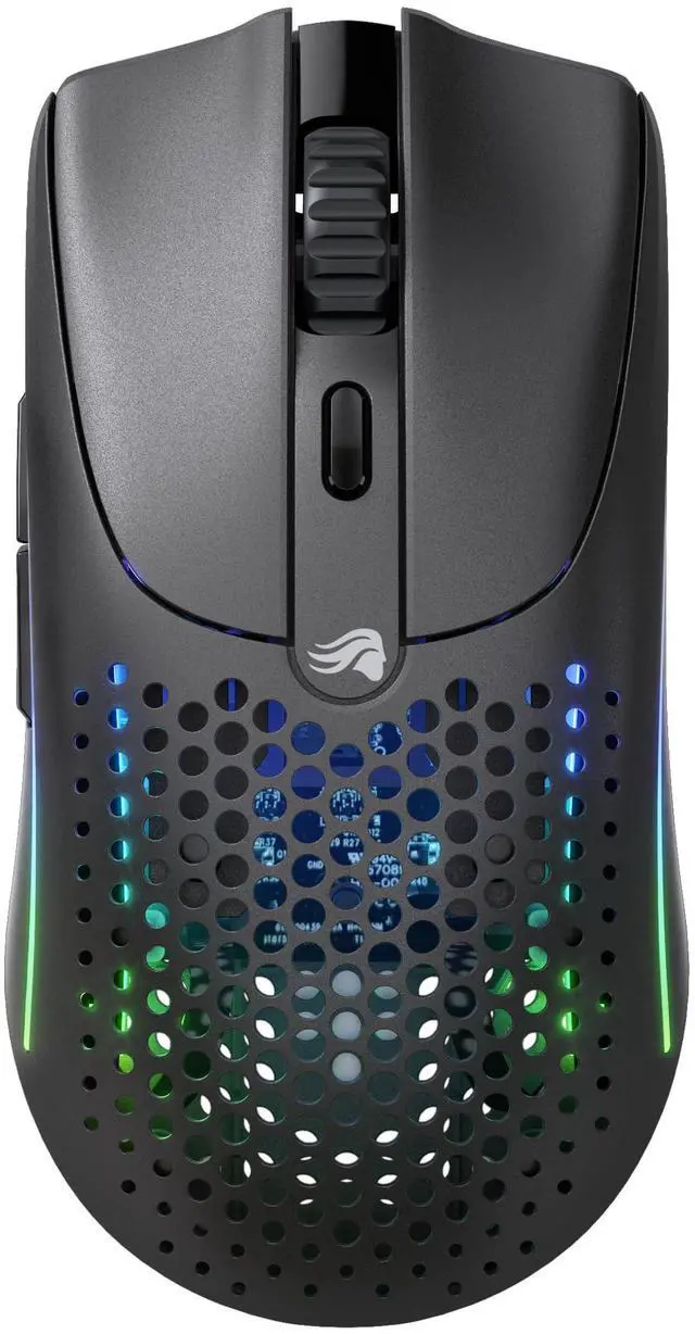 Alt view image 2 of 5 - Glorious Gaming Model O 2 Wireless Gaming Mouse - Hybrid 2.4GHz & Bluetooth Wireless, 68g Superlight, Long Battery Life, 26k BAMF 2.0 Sensor, RGB, Ambidextrous, 6 Buttons, PTFE Feet - Black