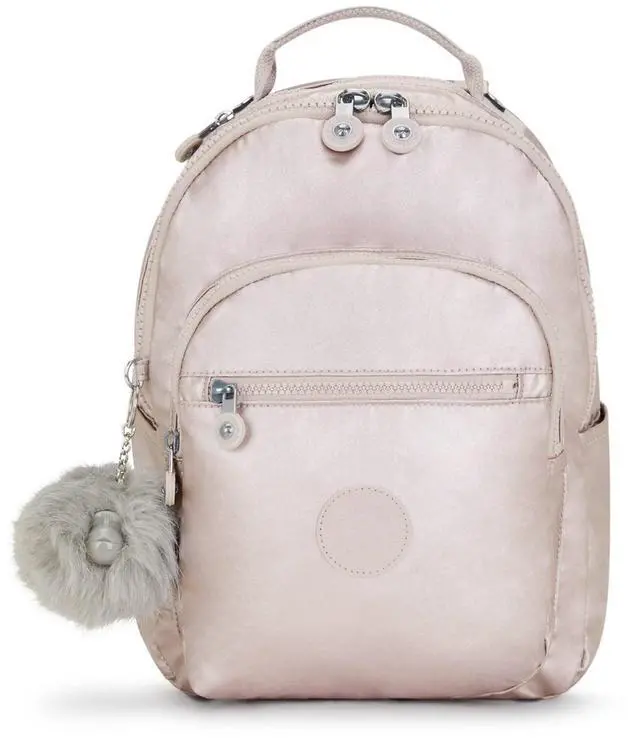 Main image of Kipling Seoul Small Metallic Tablet Backpack Metallic Rose