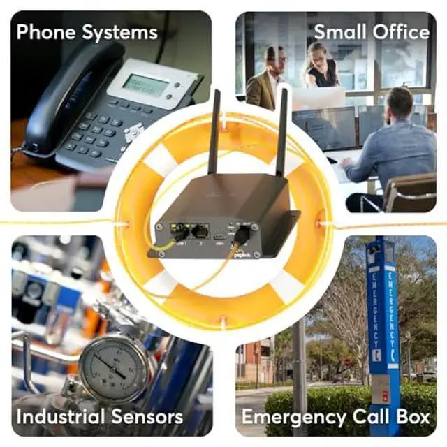 Alt view image 3 of 5 - Peplink MAX Adapter LTE Cellular Modem | Rugged, Mobile, Durable 150MBps Modem with SIM Card Slots and eSIM | Add Reliable Cellular failover to Your Network | Ethernet, USB-C Connections