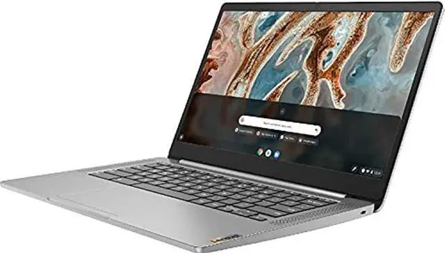 Alt view image 4 of 5 - Lenovo Chromebook 3 14" FHD Touchscreen - Mediatek MT8183-4GB RAM - 64GB eMMC - Arctic Grey