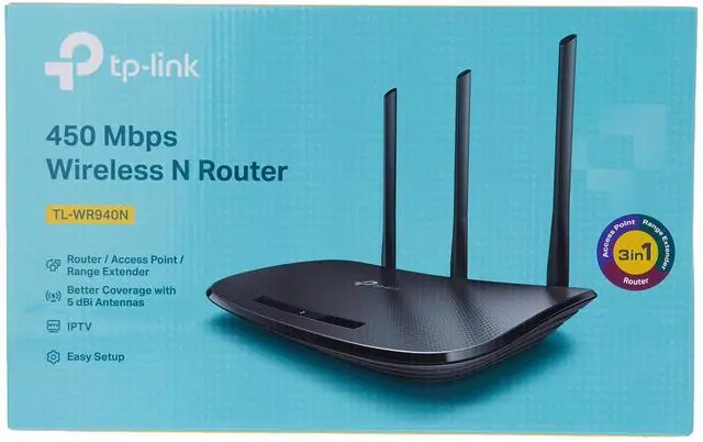Alt view image 2 of 5 - TP-Link N450 WiFi Router - Wireless Internet Router for Home (TL-WR940N)